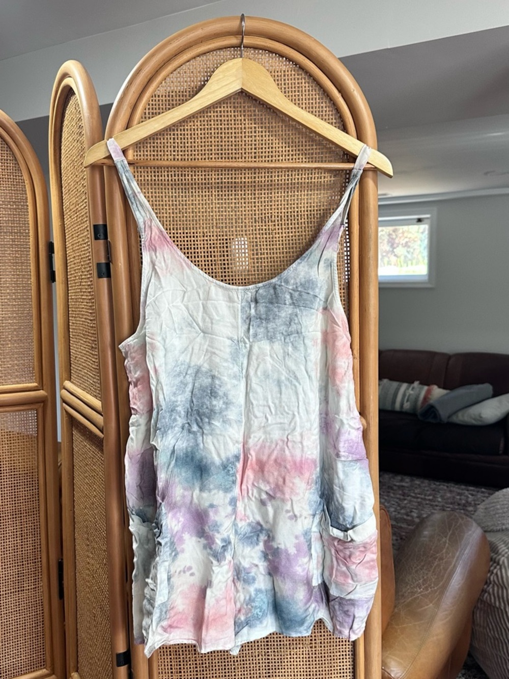 RVCA Tie-Dye Coverup Romper